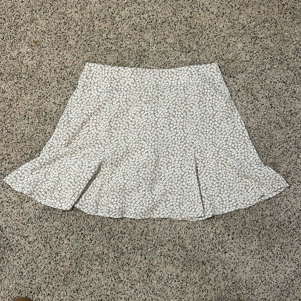 Pink Lily Large Floral Skort